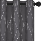 Deconovo Grey Blackout Curtains by Deconovo