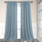 Pitalk 102 Length Curtains for Living Room Dinning 2 Panels Back Tab Pocket by Pitalk