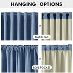 MIULEE 100% Blackout Linen Curtains - Image 5