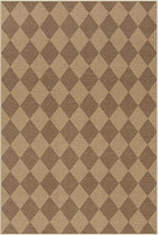 Lahome Colette Checkered Easy Jute 6x9 Rug, Large Rugs - Image 7