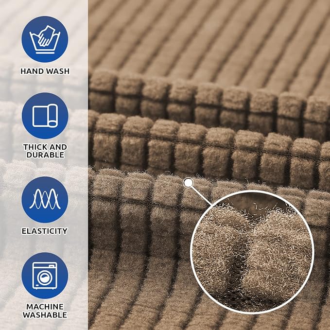 KEKUOU Stretch Single Sofa Slipcover 1 Piece Couch Sofa Cover Furniture - Image 3