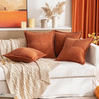MIULEE Rust Decorative Throw Pillow Covers - Image 7