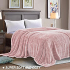 Exclusivo Mezcla Plush Fuzzy Fleece Bed Blanket King Size, Super Soft, Fluffy - Image 4