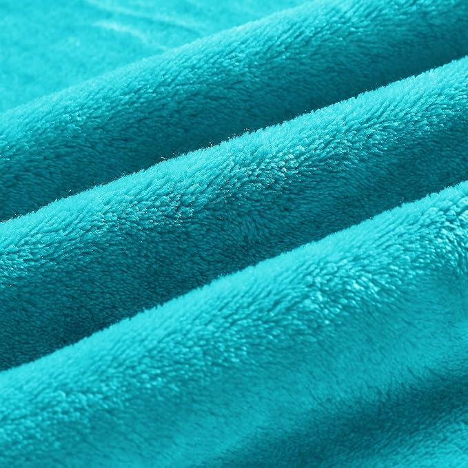 BEDELITE Fleece Blanket Teal Throw Blanket - Image 3
