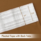MIULEE Golden Brown Back Tab Blackout Curtains 90 Inches Long 2 Panels Set - Image 4