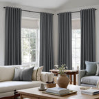 Guken 100% Blackout Curtains 102 Inch Length 2 Panels Set - Image 8