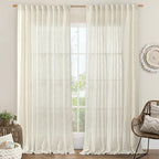 LAMIT Extra Wide Linen Curtains by LAMIT