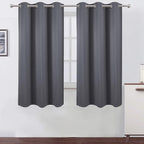 LEMOMO Grey Thermal Blackout Curtains/42 x 63 Inch/Set of 2 Panels Room by Lemomo