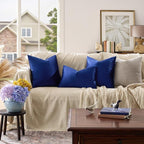 GIGIZAZA Blue Throw Pillow Covers 24x24 - Image 2