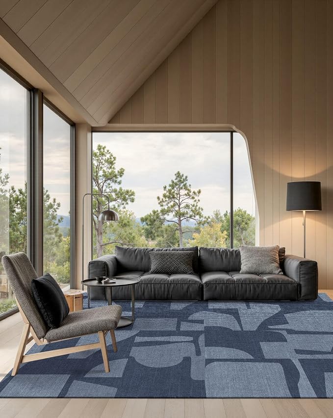 Latte&Fog 5x7 Area Rugs for Living Room Bedroom, Modern Abstract Washable Rug - Image 4