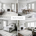 Washable Rugs 8x10 Area Rugs for Living Room, Rugs for Bedroom, Large Carpets - Image 5