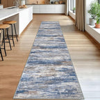 KOZYFLY Modern Abstract Washable Rug Runner 2.6x14 Hallway Rug Runner Non-Slip - Image 3