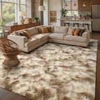 8x10 Ft Extra Large Shag Rugs for Living Room, Tie Dyed Ultra Soft Fluffy Furry by Cuzwlovita