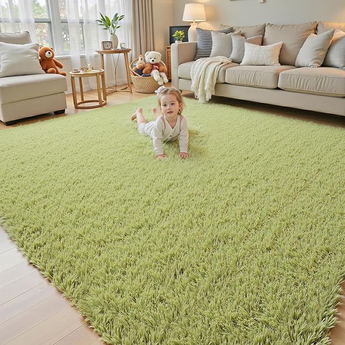 9x12 Area Rugs for Living Room Bedroom, Large Area Rug Shag Shaggy Carpet Soft - Image 2