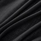 MIULEE Black Linen Curtains 90 Inch Length 2 Panels - Image 4