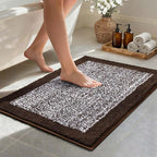 36x24 Large Bathroom Rugs Washable Non Slip, Soft Absorbent Quick Dry Mats by Unknown
