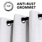 H.VERSAILTEX Linen Curtains 100% Blackout Curtains - Image 3