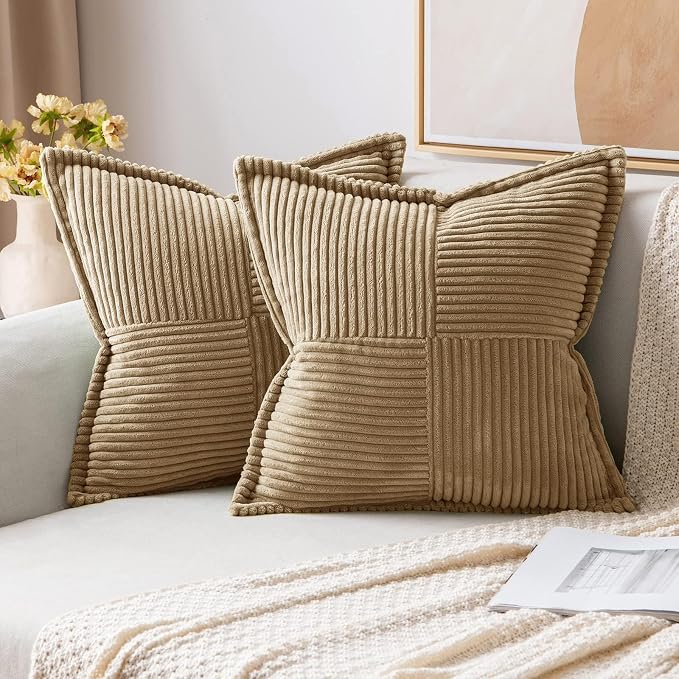MIULEE Decorative Euro Sham Throw Pillow Covers by MIULEE