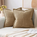 MIULEE Decorative Euro Sham Throw Pillow Covers by MIULEE
