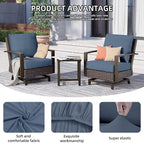 8Pcs Outdoor Cushion Covers, Patio Cushion Covers, Stretch Elastic Slipcovers - Image 4