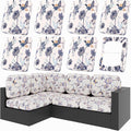 hyha 8Pcs Patio Cushion Covers, Stretch Outdoor Couch Cushion Covers, Washable by hyha