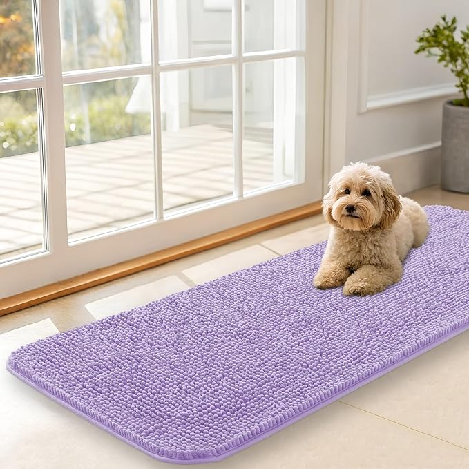 OLANLY Dog Door Mat for Muddy Paws 47x17, Absorbs Moisture and Dirt, Absorbent by OLANLY