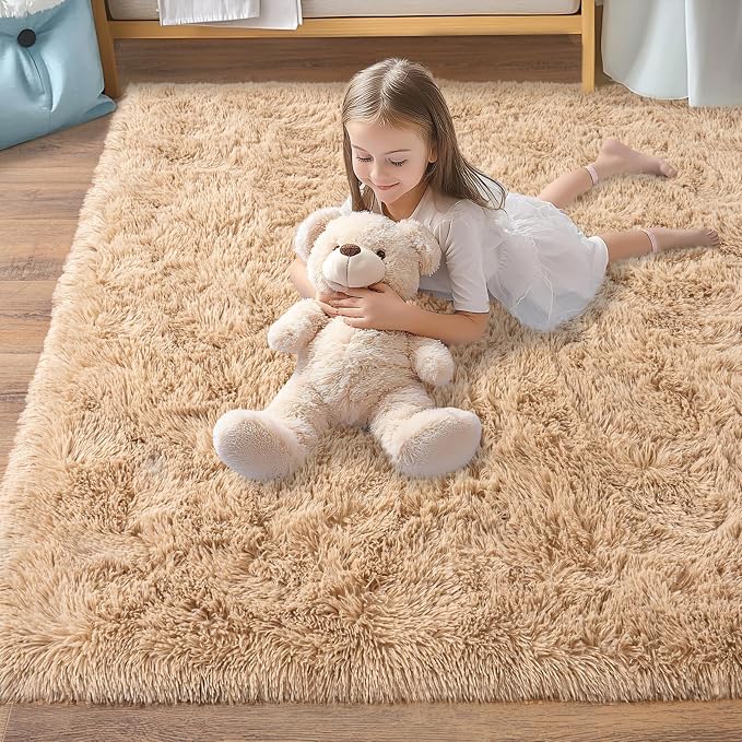 Pionblank 8x10 Rug for Living Room, Fuzzy Plush Large Area Rug, Fluffy Modern - Image 8