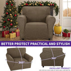 ZNSAYOTX Super Stretch Chair Slipcover Universal Sofa Chair Covers - Image 2