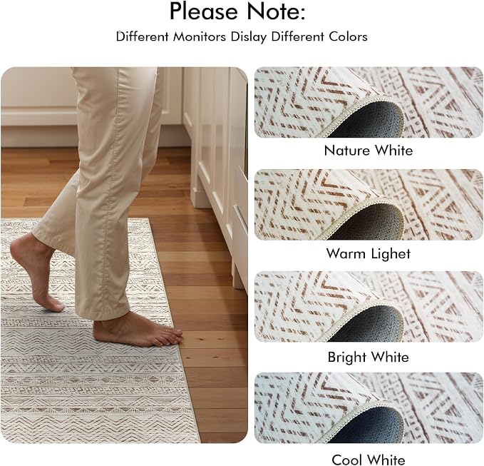 4x8 Washable Hallway Runner Rug：Moroccan Non-Slip Wide Runners - Image 9