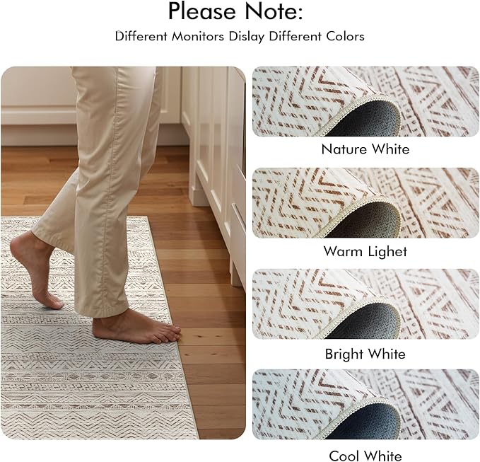 2x3 Washable Entryway Area Rug: Moroccan Small Runner Rug - Image 8