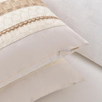 Fancy Homi Set of 1 Boho Neutral Long Lumbar Decorative Throw Pillow Cover - Image 3