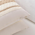 Fancy Homi Set of 1 Boho Neutral Big Decorative Throw Pillow Cover 24x24 Inch - Image 3