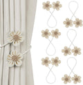 KLOGTSIND Flower Curtain Tiebacks, 6 Pack Curtain Ties Elegant DIY Curtain by KLOGTSINDDirect