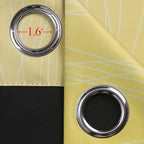 Estelar Textiler Yellow and Purple Ombre Blackout Curtains 45 Inch Length 2 - Image 7