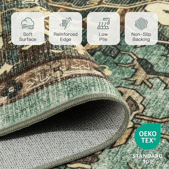 Lofus 3x5 Area Rugs for Living Room, Washable Area Rug, Rugs for Bedroom - Image 6