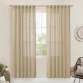 LAMIT Light Filtering Linen Curtains 78 inch by LAMIT