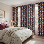 Topfinel Rust Boho Floral Curtains 72 Inches Long French Country Grommet - Image 7