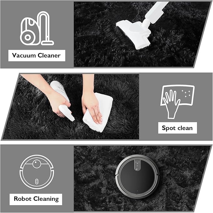 2x3 Fluffy Area Rugs for Bedroom Living Room, Small Soft Shag Fuzzy Rug - Image 4
