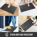 HIYARD Sturdy Front Door Mat, Absorbent Muddy Dirt Resist Welcome Door Mats - Image 5