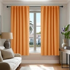 Deconovo Blackout Curtains for Kitchen Window Back Tab and Rod Pocket Curtains by Deconovo