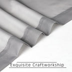 OVZME Charcoal Grey Sheer Curtains 36 inches Long, Short Kitchen Window - Image 5