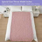 Bigacogo Chunky Knit Throw Blanket - Image 5