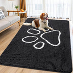 Smiry Dog Door Mat for Muddy Paws, Absorbent Dirt Trapper Non Slip Quick Dry by Smiry
