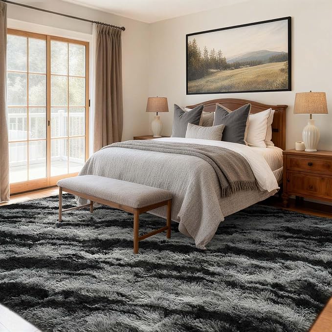 8x10 Ft Extra Large Shag Rugs for Living Room, Ultra Soft Fluffy Furry Area - Image 2