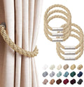 NICEEC 6 Pack Strong Magnetic Curtain Tiebacks Modern Simple Style Drape Tie by NICEEC