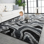 TWINNIS Super Soft Shaggy Rugs Fluffy Carpets, 5x8 Feet, Indoor Modern Plush by TWINNIS
