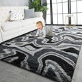 TWINNIS Super Soft Shaggy Rugs Fluffy Carpets, 4x5.9 Feet, Indoor Modern Plush by TWINNIS