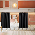 RYB HOME Half Curtain Tiers 36 inch Length, Rod Pocket Summer Heat Blocking by RYBHOME