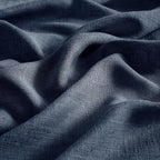 MIULEE Navy Blue Linen Curtains 108 Inch Length 2 Panels - Image 4
