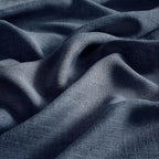 MIULEE Navy Blue Linen Curtains 72 Inch Length 2 Panels - Image 4